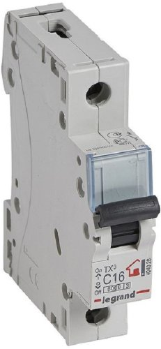 Выключатель автоматический Legrand TX3 6000 1п 16А C 6кА картинка